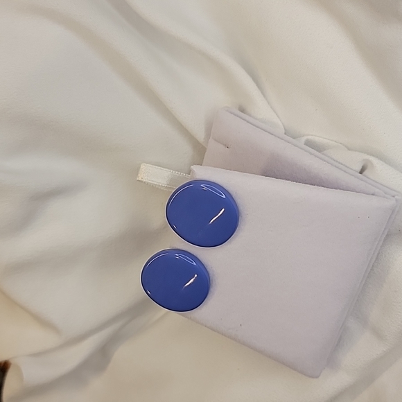 Vintage Lavender Button Clip on Artsy Costume Statement Jewelry 💜 - Picture 8 of 11